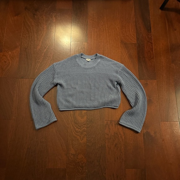 Garage Light Blue Knit Sweater - Picture 1 of 2